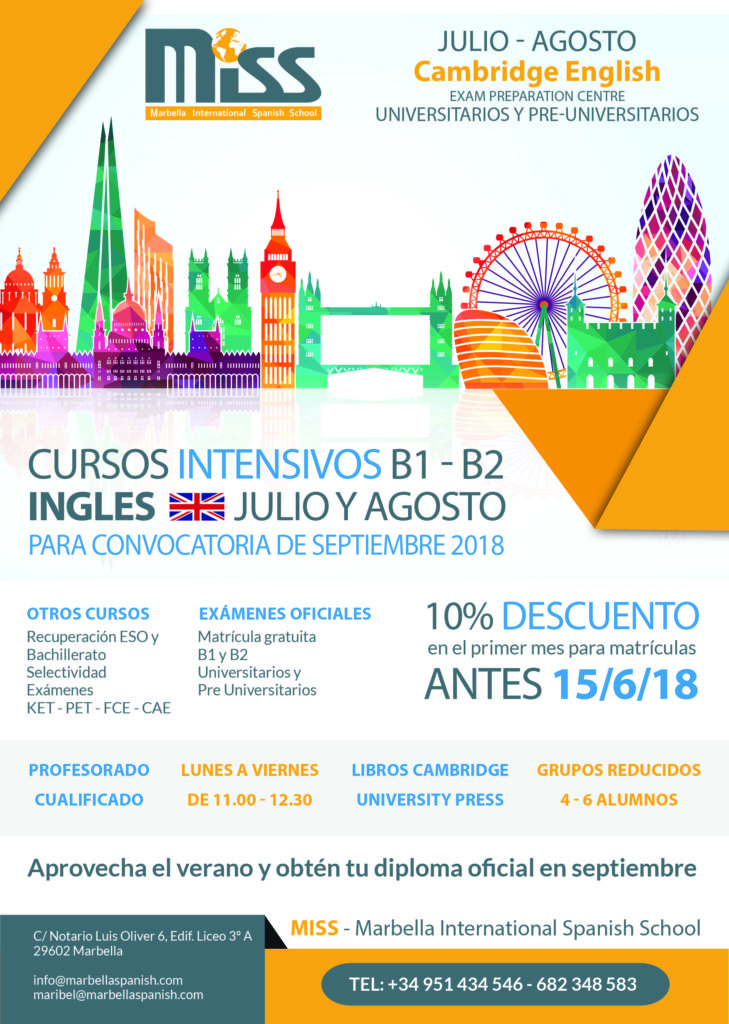 Cursos intensivos B14 & B2 Coursos de Ingles Marbella